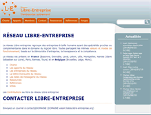 Tablet Screenshot of libre-entreprise.org